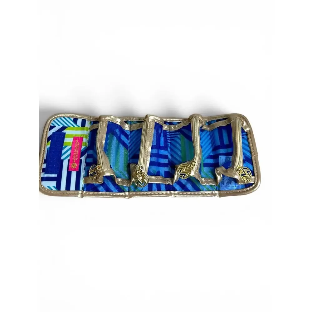 Macbeth Collection Margaret Josephs Travel Jewelry Roll Turquoise Gold Sea Life
